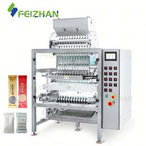 FEIZHAN Empaquetadora automática de gránulos de bolsita de azúcar de sal gomosa de varios carriles, máquina de embalaje de gránulos - Product Image 1