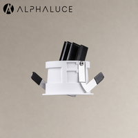 Spot LED encastré de plafond ultra-plat sans cadre, anti-éblouissement, rond, mini, 7W, 12W, 15W