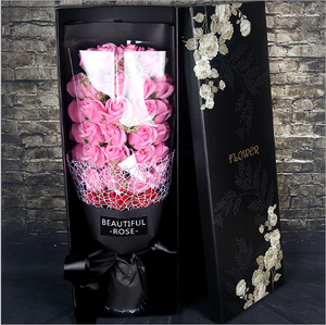 Jabón de baño perfumado jabones de regalo ramo de flores rosa Festival para regalo de aniversario cumpleaños Día de San Valentín - Product Image 1