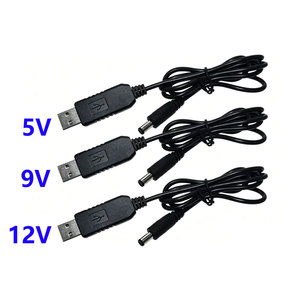 1pcs <b>USB</b> power boost line DC 5V <b>to</b> DC 9V / 12V Step UP Module <b>USB</b> Converter <b>Adapter</b> Cable 2.1x5.5mm <b>Plug</b> - Product Image 1
