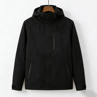 Veste de randonnée homme moderne pour le printemps, imperméable, coupe-vent, à capuche, pour le ski, les sports de montagne et les activités de plein air
