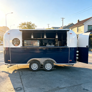 CE Certified Stainless Steel Truck Hot Dog Ice Cream Cart Mobile Burger Food Trailer - Product Image 3