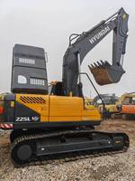 Excavatrice sur chenilles Hyundai R225LVS d'occasion en bon état, 22,57 tonnes, moteur d'origine, pour travaux routiers et miniers