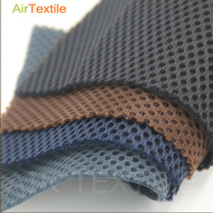 Knitted White Recycled Herringbone 3D air Mesh Fabric 3mm Thickness Sandwich Mesh Fabric Oeko <strong>Tex</strong> for Mattress for Cap - Product Image 4