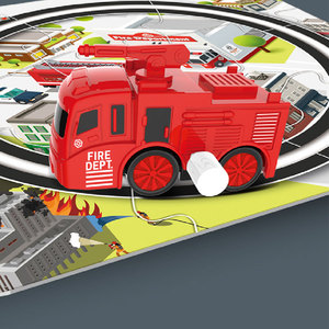 ชุดของเล่นรถไฟรางขนาดเล็กธีมเมืองการ์ตูนสำหรับเด็ก ชุดประกอบรางรถไฟพลาสติก DIY ชุดตัวต่อจิ๊กซอว์รถไฟสำหรับเด็ก - Product Image 1