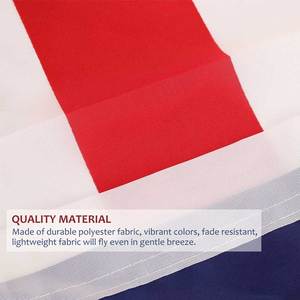 ธงชาด Aozhan <span class=keywords><strong>FLAG</strong></span> ขนาด 3x5 ฟุต ผลิตจากโพลีเอสเตอร์ 100D พร้อมห่วงโลหะสองจุด สีสันสดใส - Product Image 5