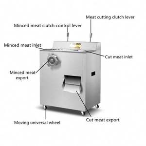 Yunqingtech Máquina Desmenuzadora y Cortadora de Carne de Pollo Totalmente Automática de Acero Inoxidable 304, Motor de Alta Eficiencia, Capacidad de 1-50 kg/h - Product Image 4