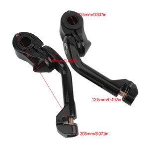 Reposapiés Delantero para Motocicleta Zuqing, de Aleación de Aluminio Cromado, para Harley Davidson Glide Road King, Soporte Modificado para Reposapiés - Product Image 2