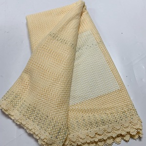 Tissu en dentelle de soie africaine de haute qualité, 5 yards, entièrement brodé ajouré, dentelle guipure pour robe de soirée femme Aso Ebi - Product Image 2