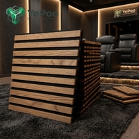 Panneaux muraux acoustiques 3D en MDF écologique, flexibles et modernes, insonorisants 8.5 NRC pour chambre, salle de sport, salon, usage extérieur