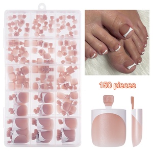 Uñas Postizas de Gel Suave de Cobertura Completa para los Pies, Cuadradas, Reutilizables, Venta al por Mayor - Product Image 4