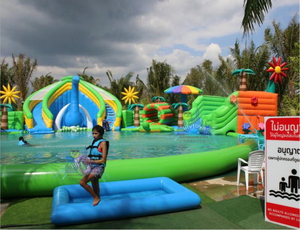 Lilytoys gonflable piscine dragon personnalisé thème <span class=keywords><strong>parc</strong></span> <span class=keywords><strong>aquatique</strong></span> Offres Spéciales glissière d'eau - Product Image 5