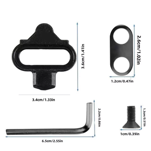 Adaptés aux vélos de montagne et vélos de <span class=keywords><strong>route</strong></span> en acier SH51/SH56, clips de chaussures de VTT, ensemble de clips de chaussures de VTT avec plusieurs clips de pédale à dégagement rapide - Product Image 4
