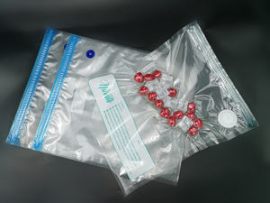 Borsa personalizzata reticolata con cerniera sacchetto per imballaggio alimentare sacchetto <span class=keywords><strong>sottovuoto</strong></span> confezione di frutta bustina tascabile con cerniera - Product Image 5