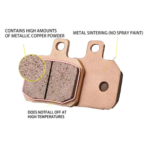 Plaquettes de frein avant de moto ALTA MOTOR APRILIA BIMOTA BENELLI BMW BRAMMO CAGIVA CF DUCATI CCM GENERIC HONDA HOREX <span class=keywords><strong>KTM</strong></span> FA244 - Product Image 6