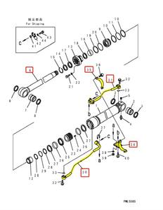 Cilindro Hidráulico para Escavadeira PC360 300: Tubo de Aço para Linha Hidráulica de Rompedor - Product Image 5