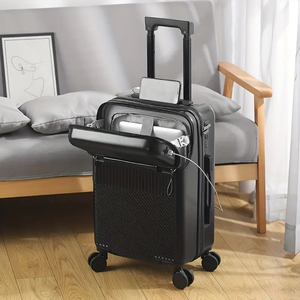 Maleta de Viaje para PC con Protección Antirrobo y USB 360, Gran Venta °   Maleta con Ruedas de 20, 22, 24, 26 y 28 Pulgadas, con Soporte para Teléfono - Product Image 5