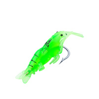 Leurre artificiel souple en acier inoxydable luminescent bionique avec hameçons pour la pêche au bar en mer et en eau douce - Poisson noir Luya