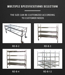 Proveedor de China de aleta redonda Equipo funerario Estantería de acero inoxidable para cadáveres Estante de almacenamiento para morgue - Product Image 4