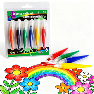 6 <span class=keywords><strong>Colori</strong></span> Classici Mess Free Spremere 'n Brush Lavabili Vernice - Product Image 3