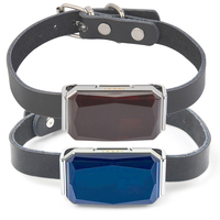 Mini Anti Lost Pet GPS Tracker IP67กันน้ำมาพร้อมกับปลอกคอหนังฟรีรองรับแอป + เว็บ + การติดตาม SMS