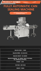 เครื่องปิดฝากระป๋องเครื่องดื่มไฟฟ้าอัตโนมัติ รุ่นขายดี พร้อมฟังก์ชั่นปิดฝา สำหรับงานบรรจุภัณฑ์อาหารเหลว - Product Image 5