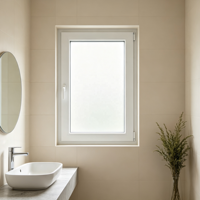 Ventana Abatible de PVC con Bordes Redondeados y Lisos para Protección de Ancianos en Residencias, Sin Esquinas Afiladas