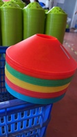 Yüksek Kaliteli Plastik Dijital Model Tasarımlı Esnek Yumuşak Çeviklik Konileri Futbol Antrenmanı için Disket Şeklinde 20x5cm 30g