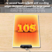 Tapis chauffant en silicone thermostatique pliable pour réchauffer les aliments, portable et intelligent