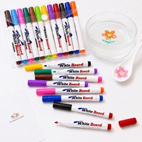 Ensemble de 8/12 stylos magiques pour dessin sur l'eau, peinture flottante, marqueur effaçable à sec pour tableau blanc, pour enfants