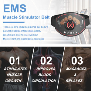 कमर ब उत्तेजक समायोज्य टोनिंग बेल्ट 12 मोड कोर मजबूती मशीन वायरलेस रिमोट के लिए - Product Image 4