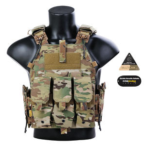 سترة تكتيكية قتالية من إيمرسونجير مصنوعة من نايلون كوردورا 500D مع نظام تحرير سريع، معدات تكتيكية، سترة حاملة للوحات التكتيكية بنمط التمويه - Product Image 1