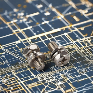 <span class=keywords><strong>Tornillo</strong></span> combinado M6 M4 niquelado, junta de correa de acero inoxidable galvanizado, pernos de almohadilla de tope, medición métrica cruzada hexagonal - Product Image 2