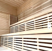 Sauna Commercial Extérieur Confortable en Bois à Infrarouge Lointain Anti-UV pour Vente en Gros – Cabines de Sauna Humide Modernes pour la Maison