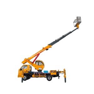 Jmc diesel cao Arial làm việc nền tảng 27m xô xe tải <span class=keywords><strong>6</strong></span> Wheeler 4x2 Nâng Nền tảng thang nâng xe tải - Product Image 1