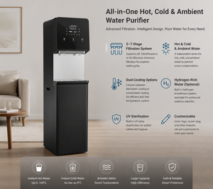 Distributeur d'eau chaude et froide vertical OEM ODM à osmose inverse, filtration 5 étapes, pour la maison, avec fonctions de refroidissement, de chauffage et de purification - Product Image 5