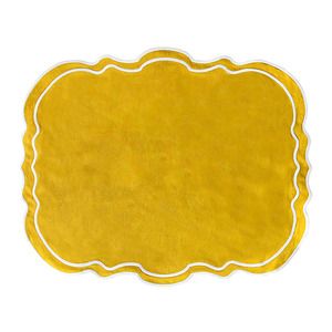 Napperons de table en tissu de coton brodé jetables Napperons en MDF à carreaux modernes pour la maison Salle à manger Tissu en dentelle Cadre traditionnel - Product Image 1