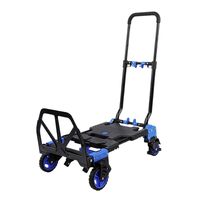 Chariot de transport pliable pour usage domestique et extérieur HT2025F Noir/Vert