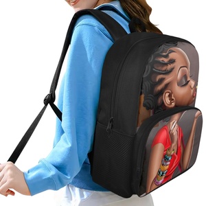 Cute Design Two Pocket African <strong>Black</strong> Arts Print <strong>Large</strong> Capacity Kids <strong>Backpacks</strong> Bag Unisex School <strong>Backpack</strong> for Children Boys Girls - Product Image 3