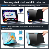 Penjualan Langsung Pabrik Film Layar Magnetik Laptop 14/15/16/17 Inci, Film Pelindung Privasi, Anti Cahaya Biru dan Anti Mata-mata