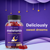 Gummies Xanadu pour le sommeil avec 5 ou 10 mg de mélatonine, pour s'endormir rapidement et bien dormir longtemps, aide au sommeil nocturne, mélatonine, marque/arôme OEM
