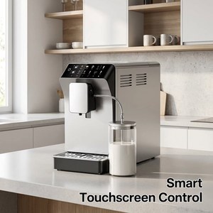 Cafetera Espresso Profesional Inteligente de 20 Bares, Totalmente Automática, con Espumador de Leche para el Hogar, para Cappuccino y Latte - Product Image 4