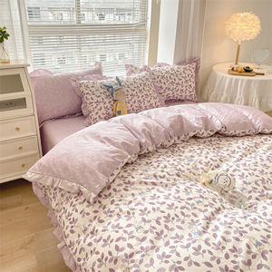 Personalizza a buon mercato stampato 7 pezzi <span class=keywords><strong>lettino</strong></span> <span class=keywords><strong>set</strong></span> biancheria da letto <span class=keywords><strong>piumino</strong></span> 100% cotone lenzuolo di lusso 4 pezzi biancheria da letto <span class=keywords><strong>set</strong></span> lenzuola principessa - Product Image 4