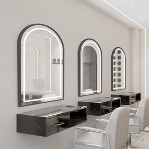 Espejo de Maquillaje de Pared para Salón de Belleza y Barbería, Moderno, Metálico, de Alta Calidad, con LED, <span class=keywords><strong>Precio</strong></span> al por Mayor - Product Image 4