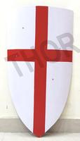 Cadeau de Noël : Bouclier de Combat Chevalier Templier Croix Rouge