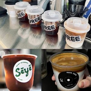 Etiqueta Adhesiva de PVC Personalizada con Logotipo, Resistente al Agua, Impresión de Etiquetas para Café, Leche, Té, Marca Comercial - Product Image 2