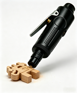 Meuleuse pneumatique multifonction 22000 tr/min, mode d'échappement arrière, compatible avec les fraises de 3/6 mm, kit de sculpture sur bois, de sculpture de racines et de finition des bords de meubles - Product Image 3