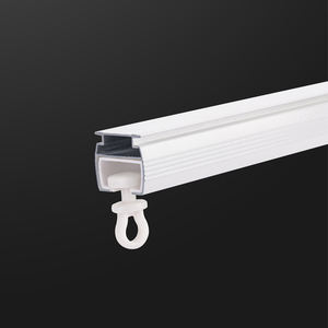 Meistverkaufte Aluminium-Legierung Moderne Wohnzimmer-Hochzeits-Gardinenschiene Schiebbare Weiße Schiene mit Zubehör Anpassbare Länge - Product Image 2