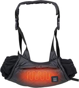 Pochette chauffante rapide doublée polaire avec deux poches zippées, interface USB 5V, contrôle de <span class=keywords><strong>la</strong></span> température <span class=keywords><strong>à</strong></span> 3 vitesses, affichage LED, bandoulière souple - Product Image 3