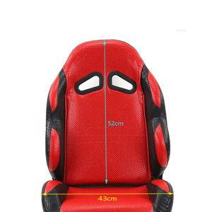 Ghế ngồi an toàn PCV, ghế đơn có ray trượt dành cho xe <span class=keywords><strong>kart</strong></span>, xe <span class=keywords><strong>go</strong></span>-<span class=keywords><strong>kart</strong></span>, ATV, UTV, xe buggy, xe địa hình, phụ tùng xe máy - Product Image 4